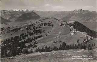 Rigi Relay Race, View of the Bernese Alps and Mount Pilatus (1940 - 1950)