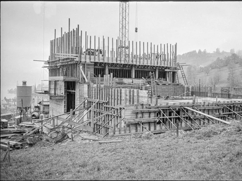 Bau Weggis-Rigi Seilbahn (1967)