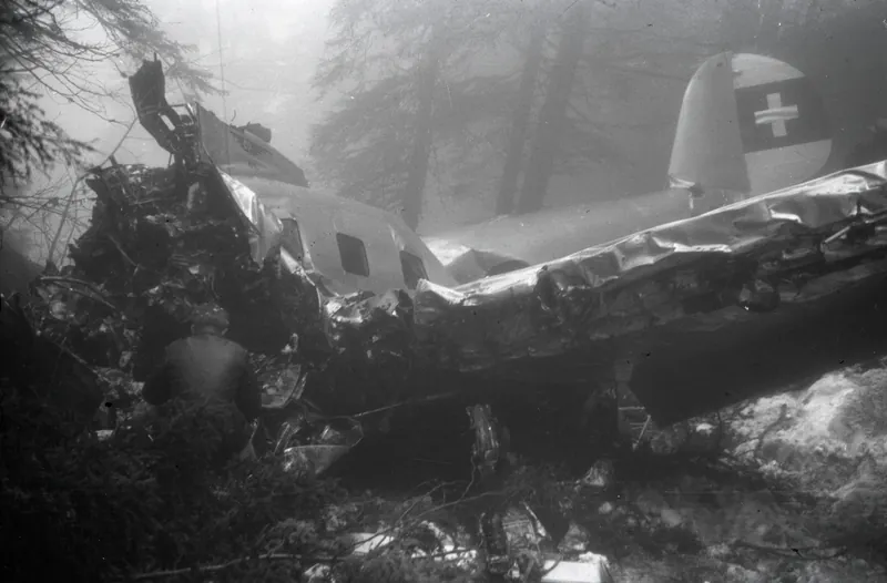 Flight accident of pilot Gerber and radio operator Müller with the General Aviation Clark GA-43, HB-ITU on the Rigi (02.05.1936)