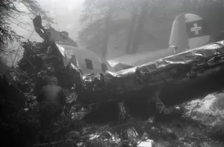 Flight accident of pilot Gerber and radio operator Müller with the General Aviation Clark GA-43, HB-ITU on the Rigi (02.05.1936)
