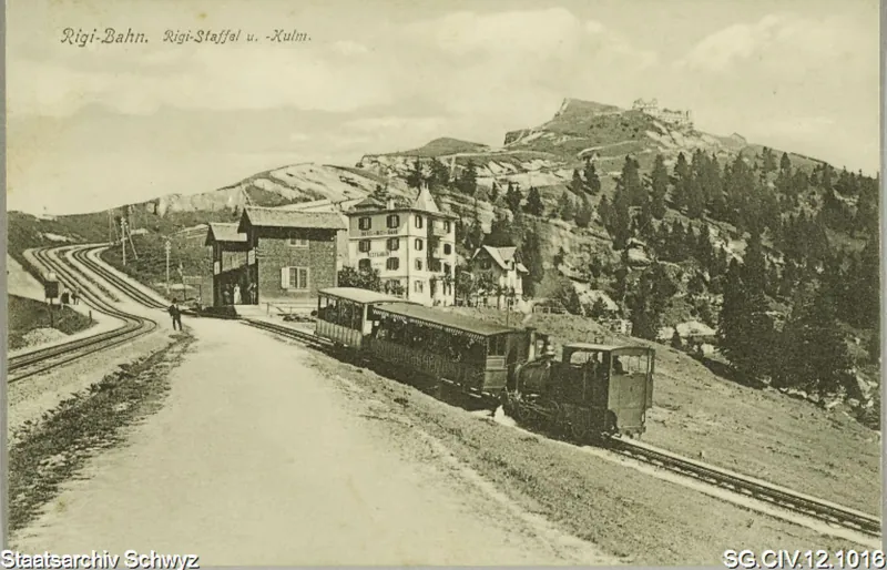 Rigi-Staffel u. Kulm: Rigi-Bahn (vor 1958)