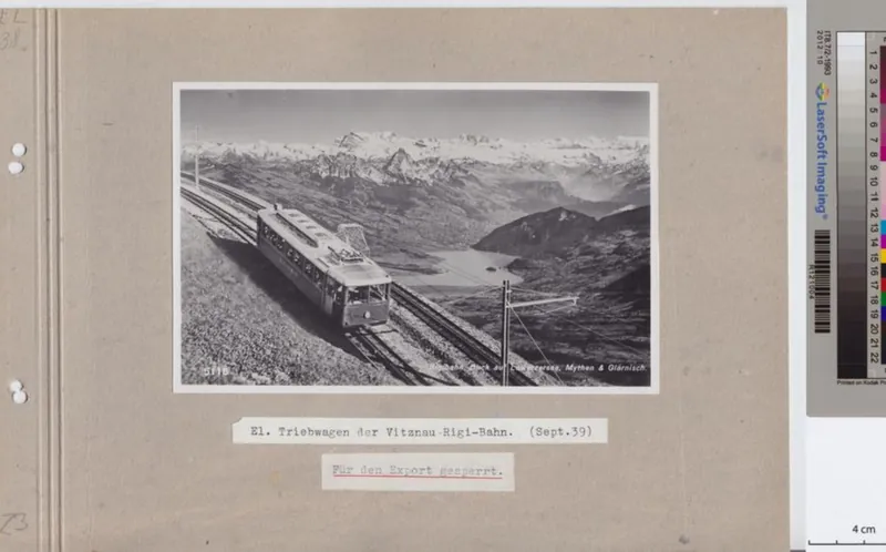 Elektrischer Triebwagen der Vitznau Rigi -Bahn (ca. 1939)