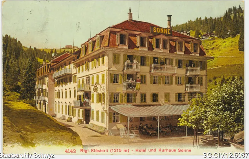 Rigi-Klösterli (1315 m) - Hotel und Kurhaus Sonne (1912)