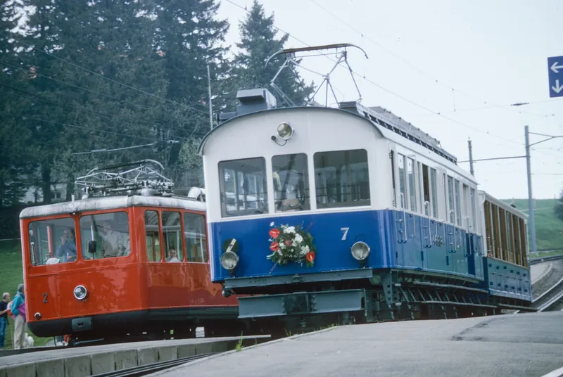 Arth, Goldau, Arth-Rigi-Bahn ARB, today Rigibahnen AG (6/1995)