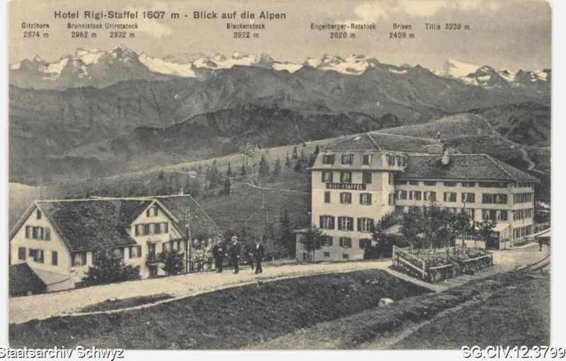 Hotel Rigi-Staffel, Rigi-Staffel (vor 1912)