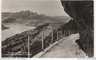 Felsenweg bei Rigi-First, Blick gegen Kaltbad und Pilatus (keine Angabe)