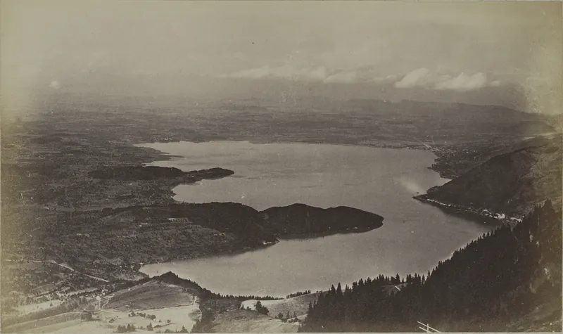 Lac de Zug, Vue prise du Rigi Relay (1880-1890)