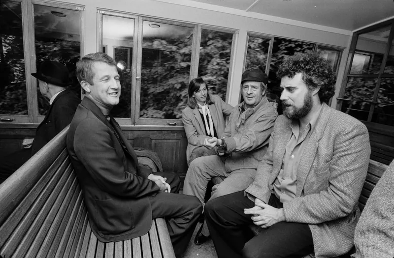 Paul Bühlmann on the occasion of a trip to Rigi, steam train (14.10.1979)