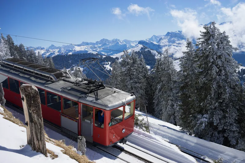 Vitznau-Rigi-Bahn, Rigi, Switzerland (Taken on 23 February 2014, 12:58:45)