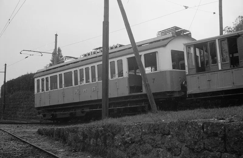 Arth-Goldau, Arth-Rigi Railway, BDeh 2/4 7 from 1925 (08.10.1966)