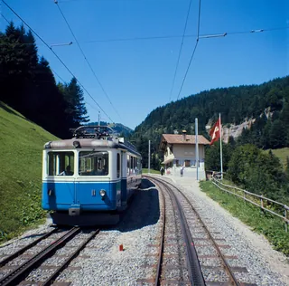 At Fruttli Station, Arth-Rigi Railway (08/1971)