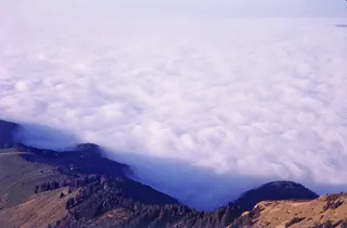 Rigi, Autumn Landscape with a Sea of Fog (1975)