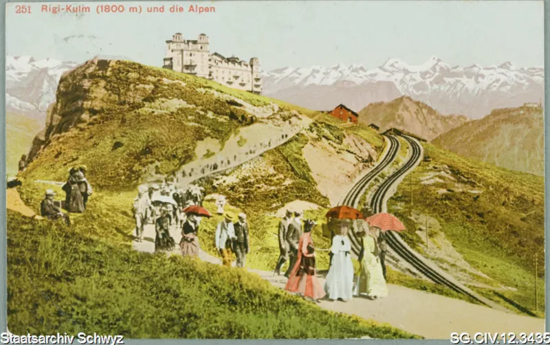 Rigi-Kulm (1800 m) und die Alpen (keine Angabe)