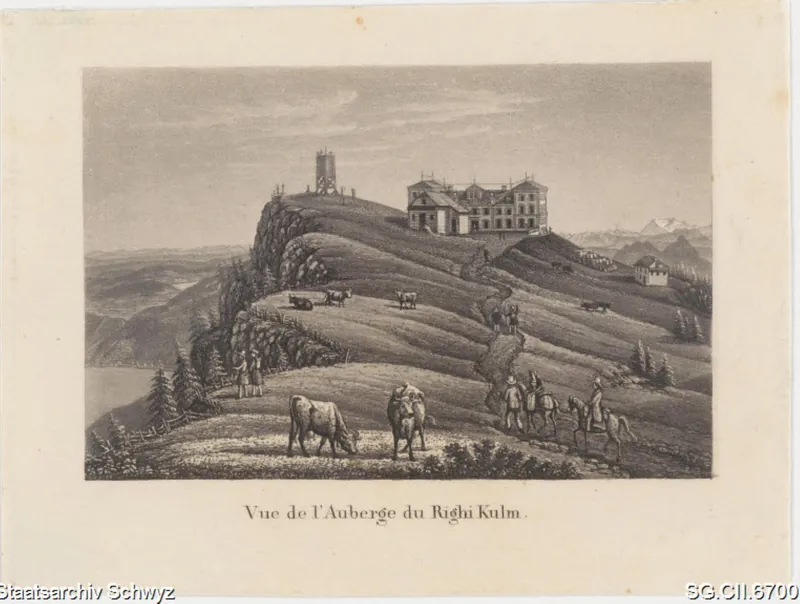 Hotel und Gasthaus Rigi-Kulm (ca. 1840)