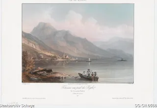 Vitznau am Fusse des Rigi (ca. 1850)