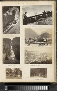 Gezicht op Luzern en de berg Rigi, RP-F-2013-22-40 (1871-06)