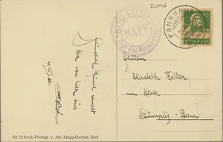 Hotel-Pension Napf, Rigi of the Emmental 1411 m (vor 10.08.1922)