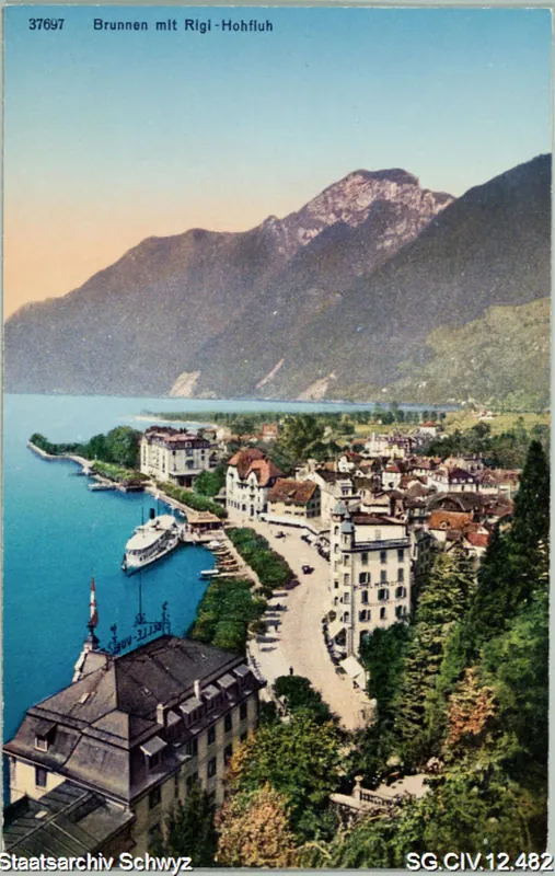 Brunnen mit Rigi Hochfluh, Quai (keine Angabe)
