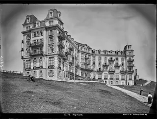 Kulm ( Rigi ), Grand Hotel Schreiber, Gesamtaussenansicht (1910)