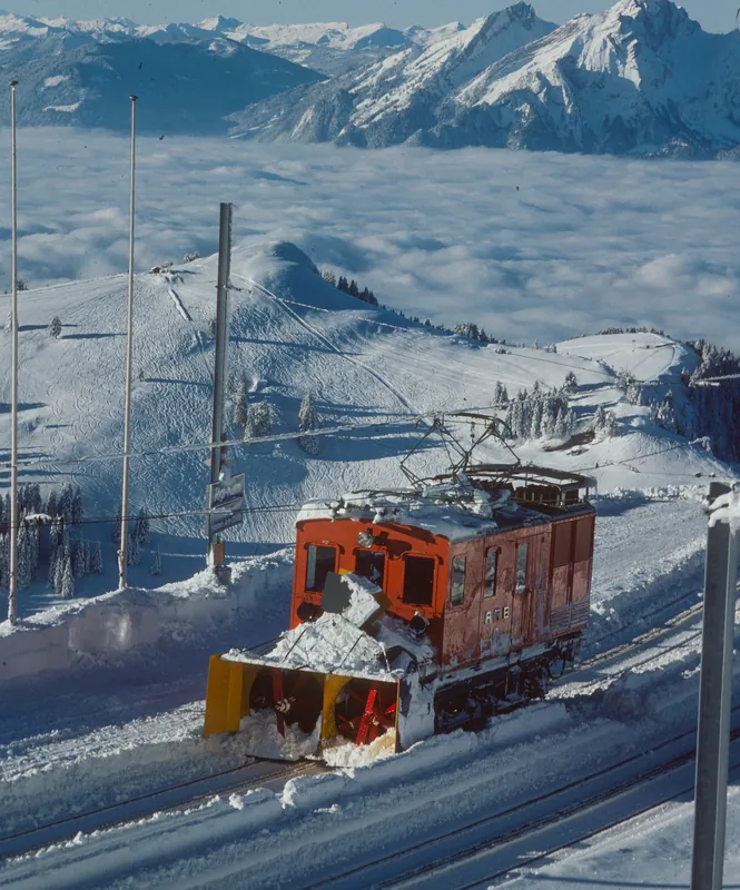 Rigi-Kulm, snow blower locomotive ARB He 2/3 No. 8 (1976)