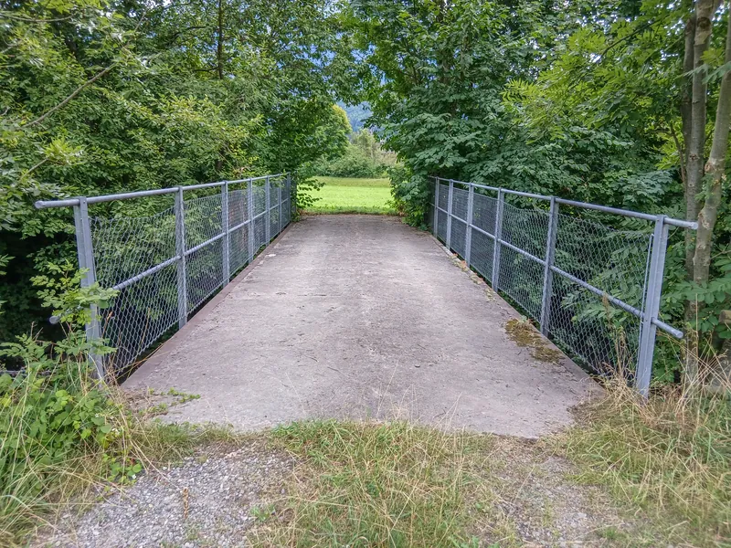 Brücke beim Gebäude Wylen 2d.1 über die Seeweren, Brunnen SZ 20260725-jag9889 (2026-07-25 13:06:45)
