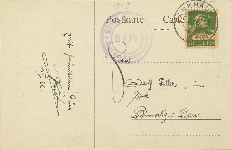 Napf, Rigi of the Emmental, 1411 m (vor 10.08.1922)