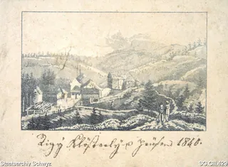 Kapelle Maria zum Schnee und Umgebung Rigi-Klösterli (ca. 1840)