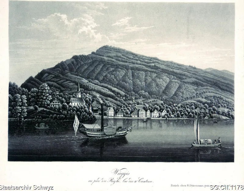 Weggis am Fusse des Rigi (1850)