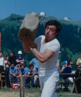 Rigi, stone throwing (ca. 1978)