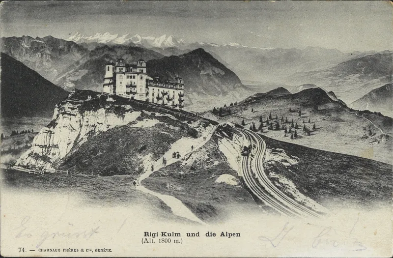 Rigi-Kulm and the Alps (vor 31.8.1901)