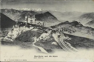 Rigi-Kulm and the Alps (vor 31.8.1901)
