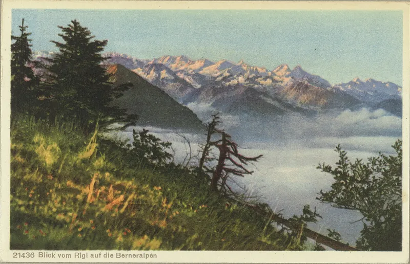 View from the Rigi to the Bernese Alps (vor 23.08.1928)