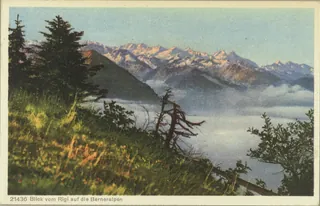 View from the Rigi to the Bernese Alps (vor 23.08.1928)