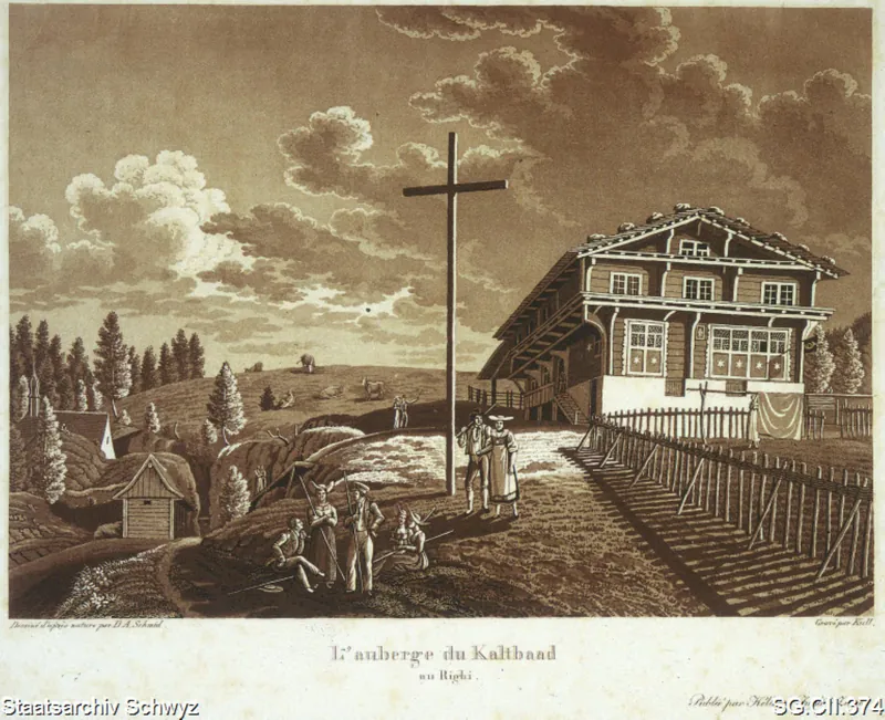 Gssthaus Rigi- Kaltbad (ca. 1820 - 1830)