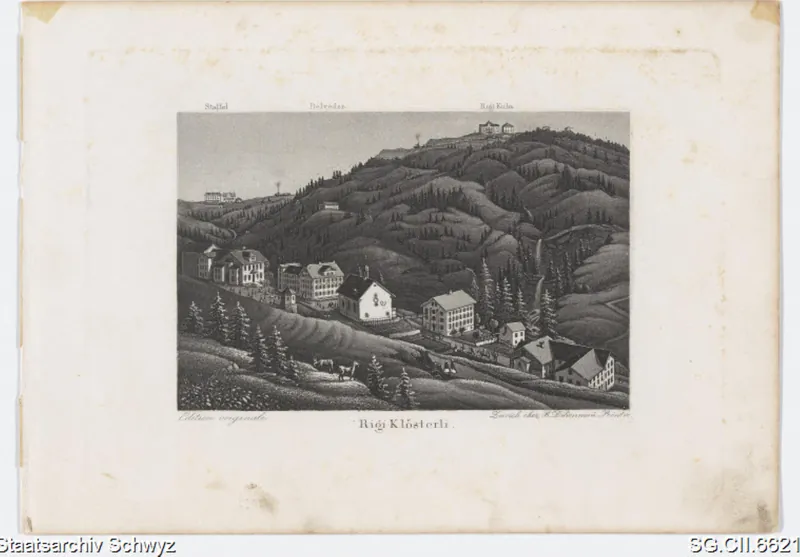Kapelle Maria zum Schnee und Umgebung, Rigi Klösterli (ca. 1850)