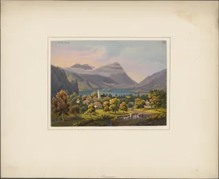 [Vue de Sewen et du Lac de Lowerz vers le Rigi ] (19th cent.)