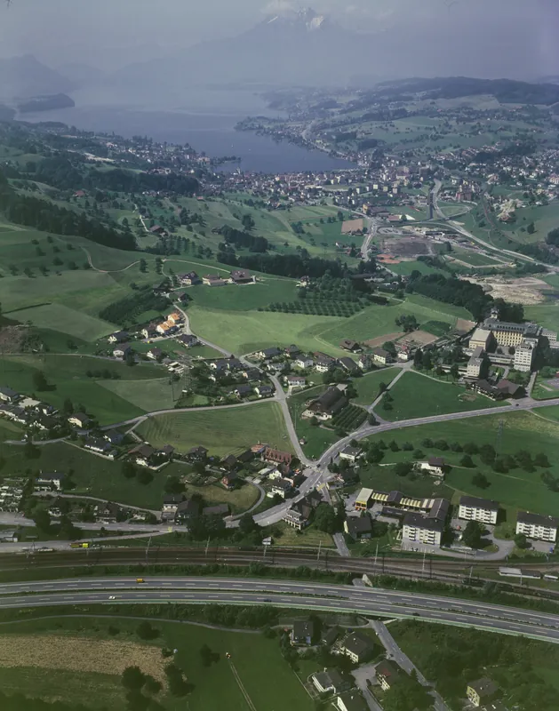 Küssnacht am Rigi, Immensee, view to southwest (SW) (09.06.1986)