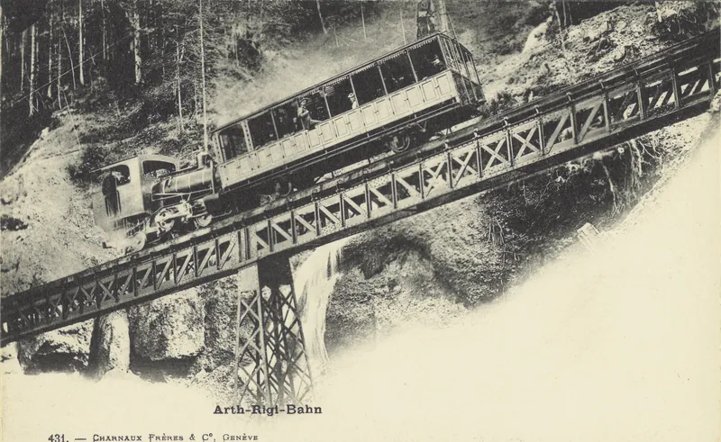 Postkartenalbum Schweizer Eisenbahnen (circa 1905)