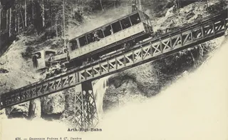 Postkartenalbum Schweizer Eisenbahnen (circa 1905)