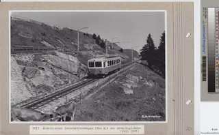 Elektrischer Zahnradtriebwagen CFhe 2/4 der Arth- Rigi -Bahn (ca. 1949)