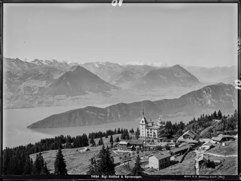 Rigi Kaltbad, Ortsteilansicht (approx. 1910)