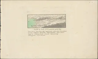 Ansicht der Stadt Zug, gezeichnet auf dem Rigi (approx. 1823)