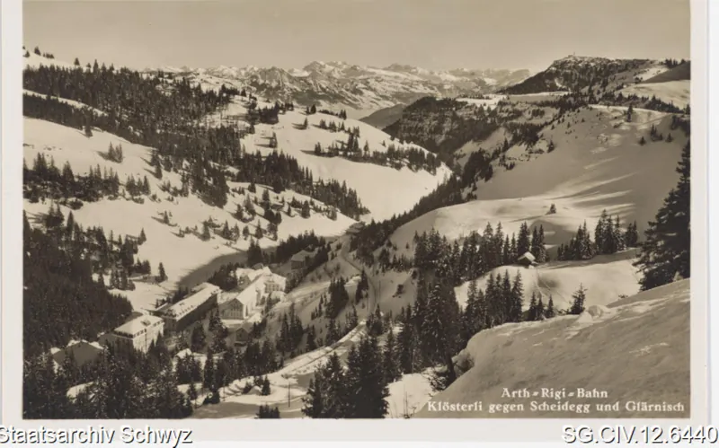 Rigi-Klösterli mit Blick gegen Rigi-Scheidegg und Glärnisch (keine Angabe)