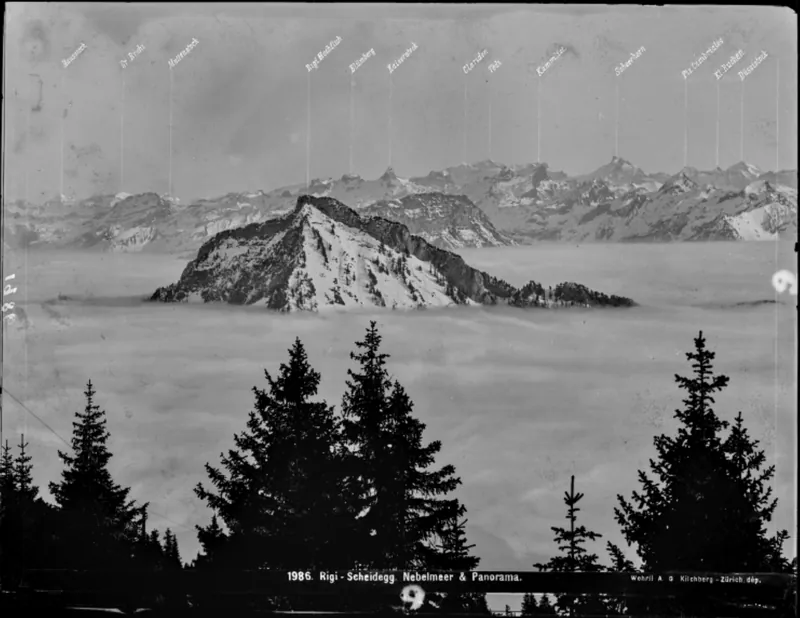 Rigi Scheidegg, Panorama (1906)