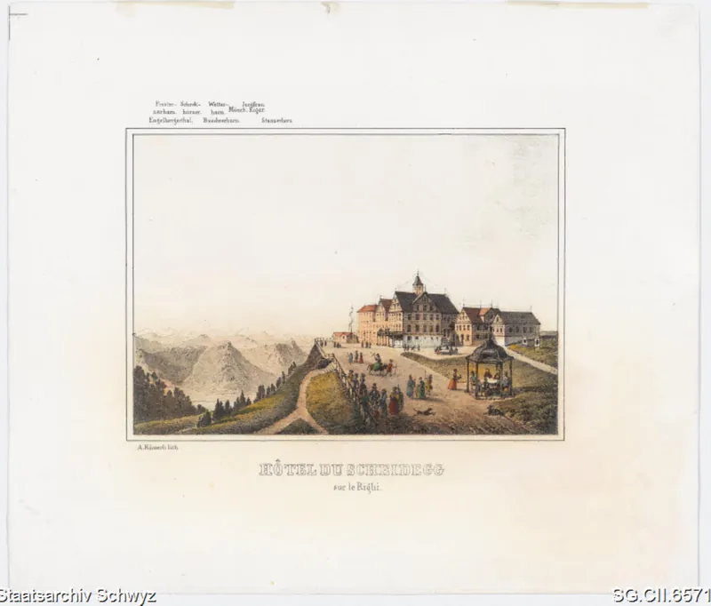 Hotel Rigi Scheidegg (ca. 1850)