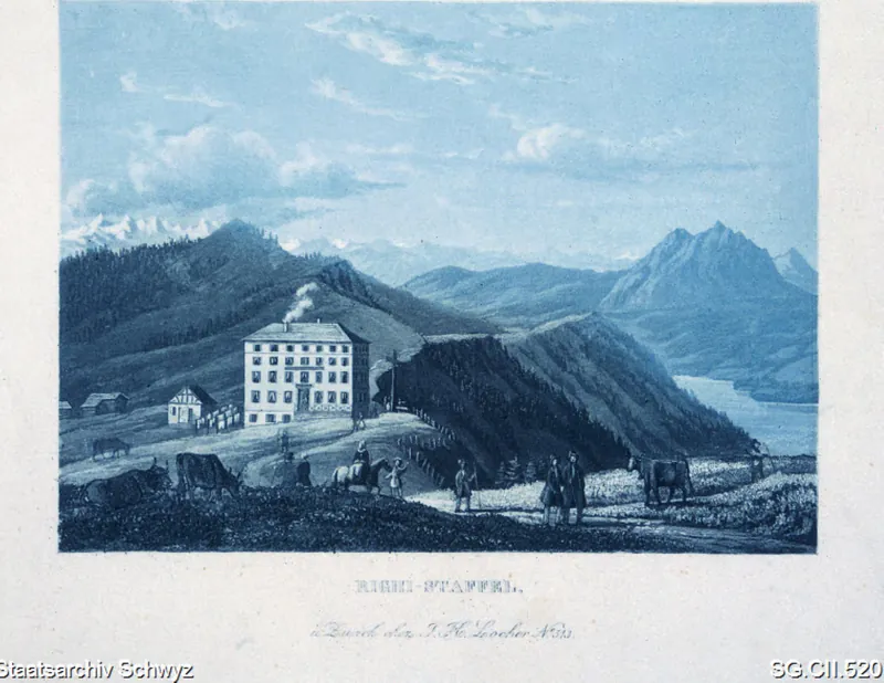 Gasthaus Rigi Staffel (ca. 1845)
