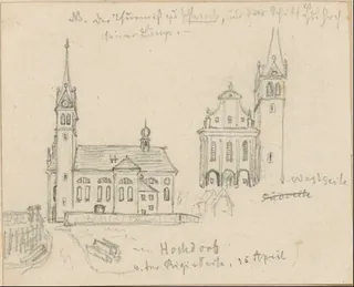 Hochdorf v. der Rigi-Seite (1850)