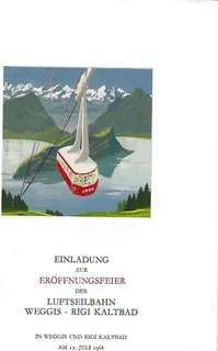 Eröffnung Weggis-Rigi Seilbahn (1968)
