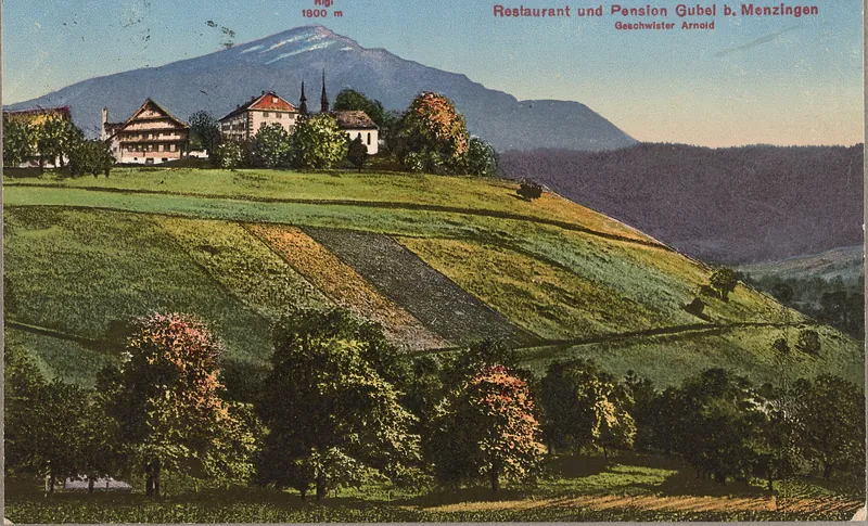 Gubel b. Menzingen, Restaurant and Pension, Rigi, 1800 m, Siblings Arnold (vor 7.3.1922)