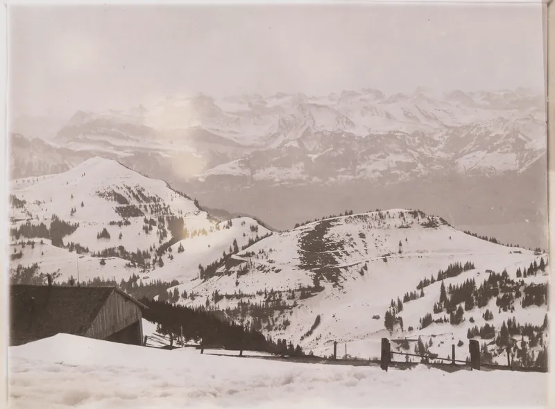 Rigi (SZ), main ridge northwest-southeast of the Rigi massif, looking south (S) (2/1905)